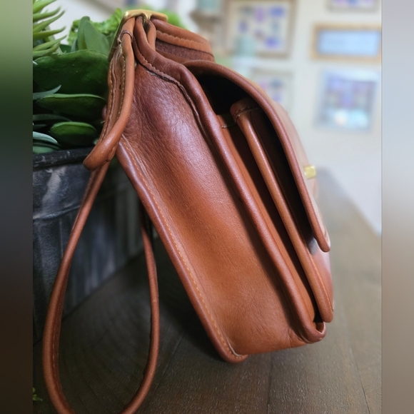 Vintage Coach Convertable Clutch Crossbody-  British Tan- Made In The USA - Picture 7 of 16